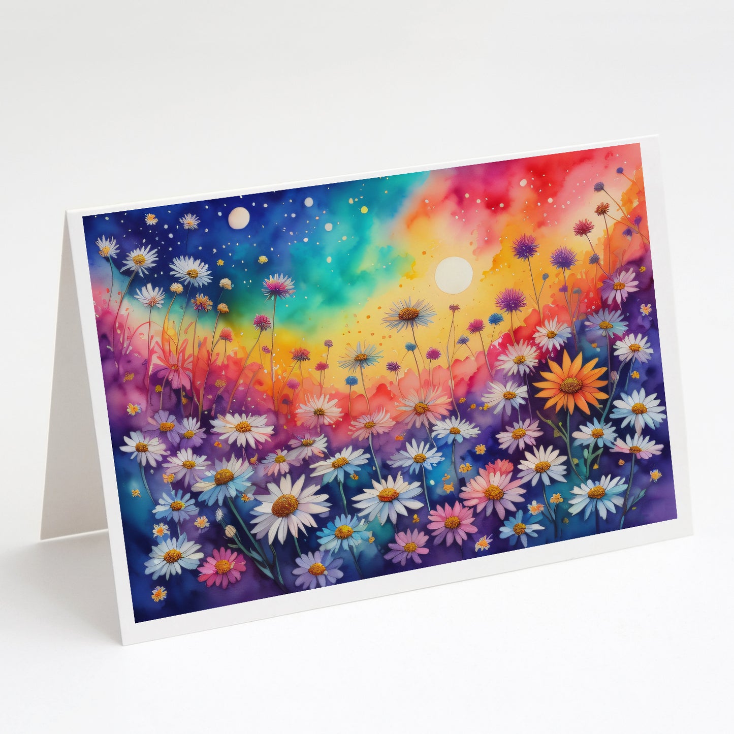 Buy this Asters in Color Greeting Cards Pack of 8