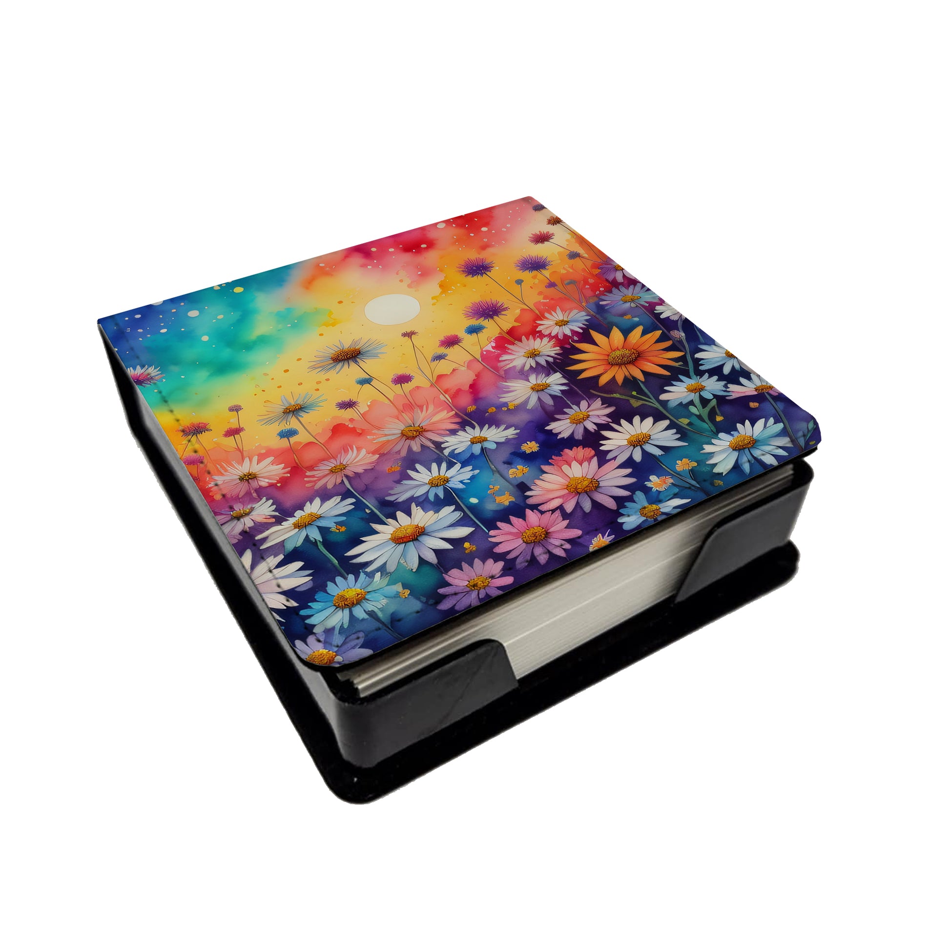 Buy this Asters in Color PU Leather Note Paper Holder