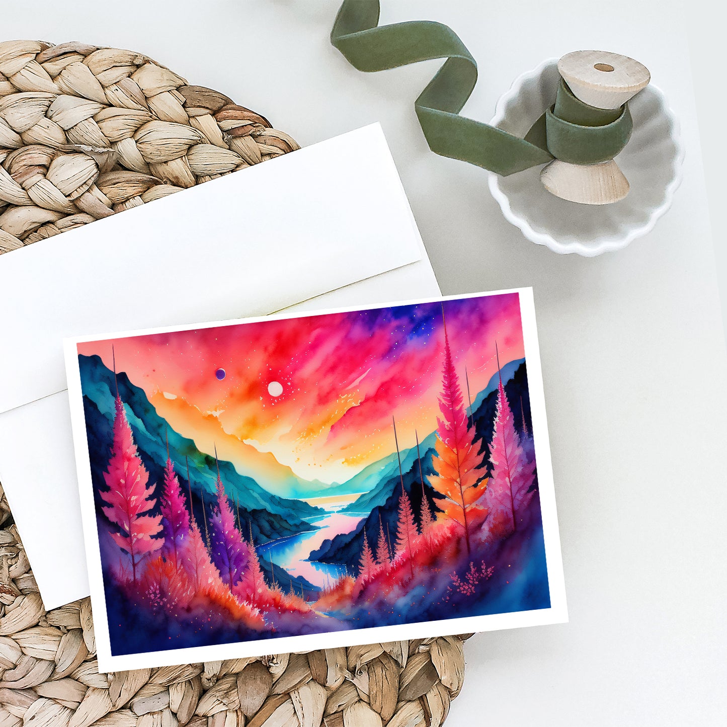 Astilbe in Color Greeting Cards Pack of 8