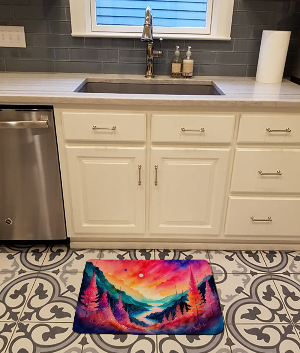 Astilbe in Color Memory Foam Kitchen Mat
