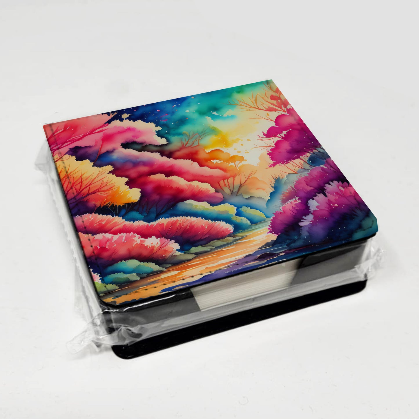 Azaleas in Color PU Leather Note Paper Holder