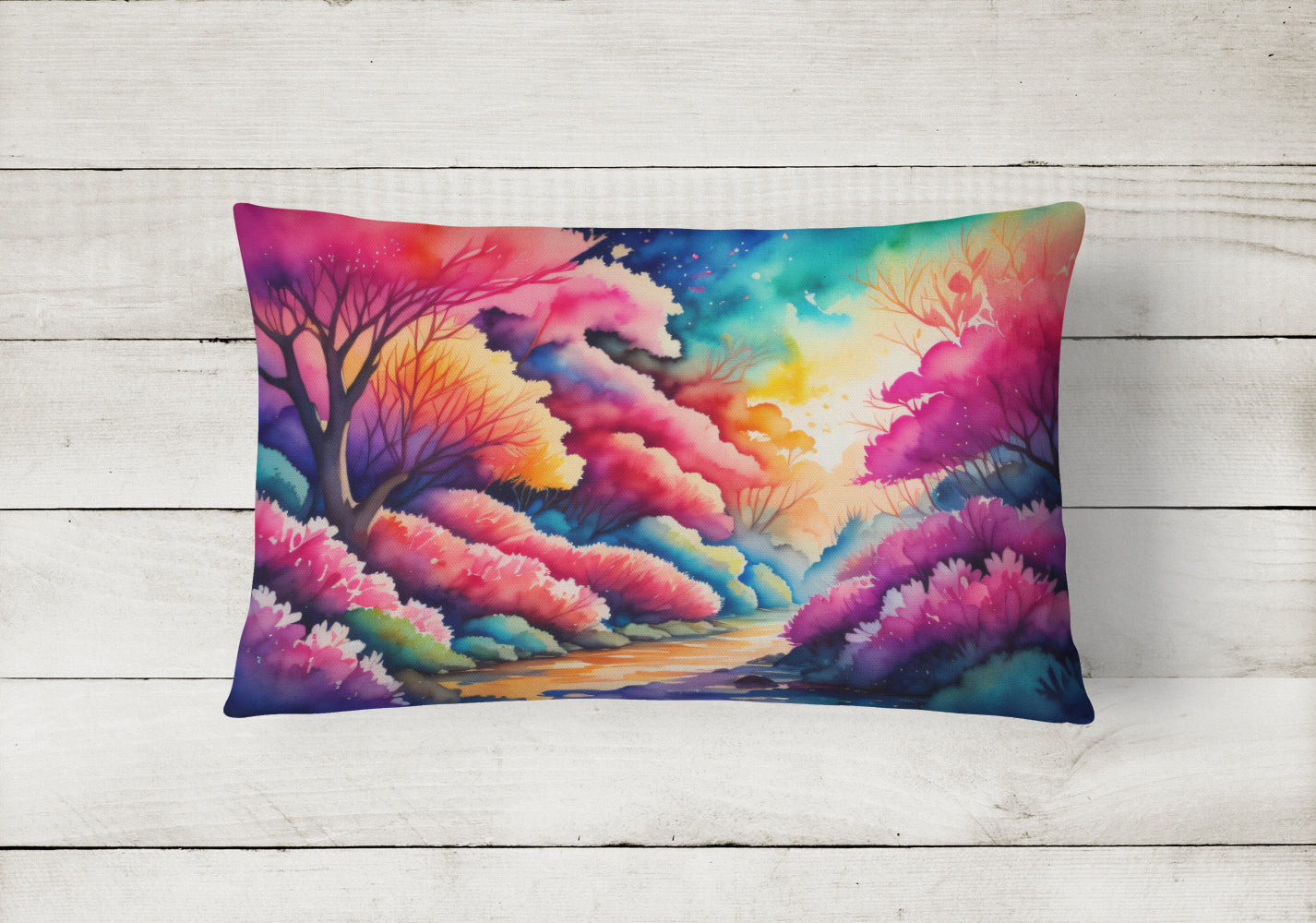 Azaleas in Color Throw Pillow