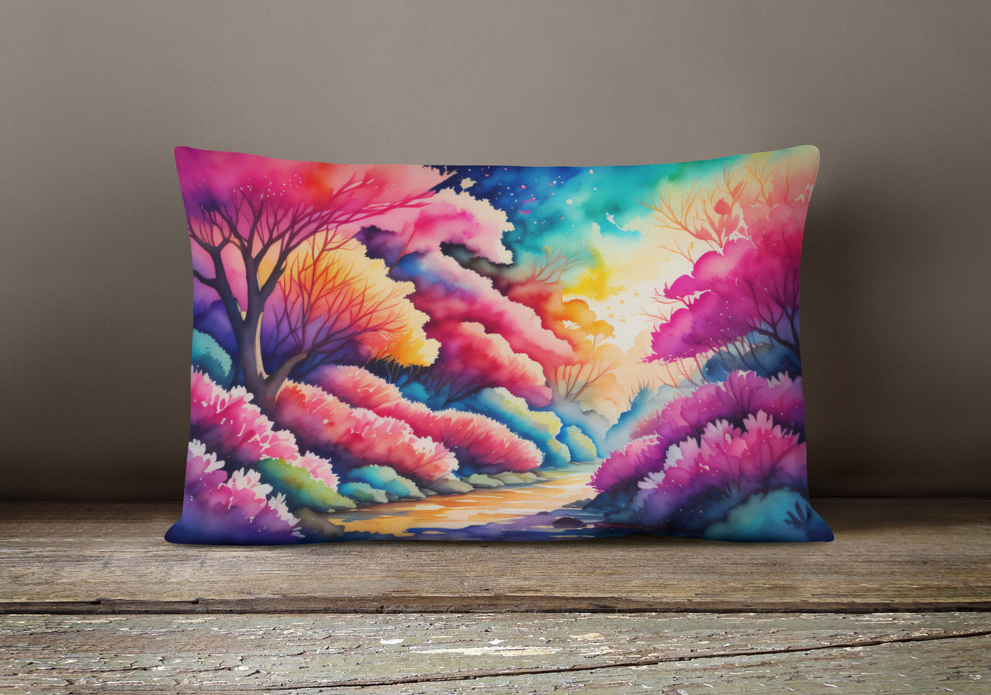 Azaleas in Color Throw Pillow