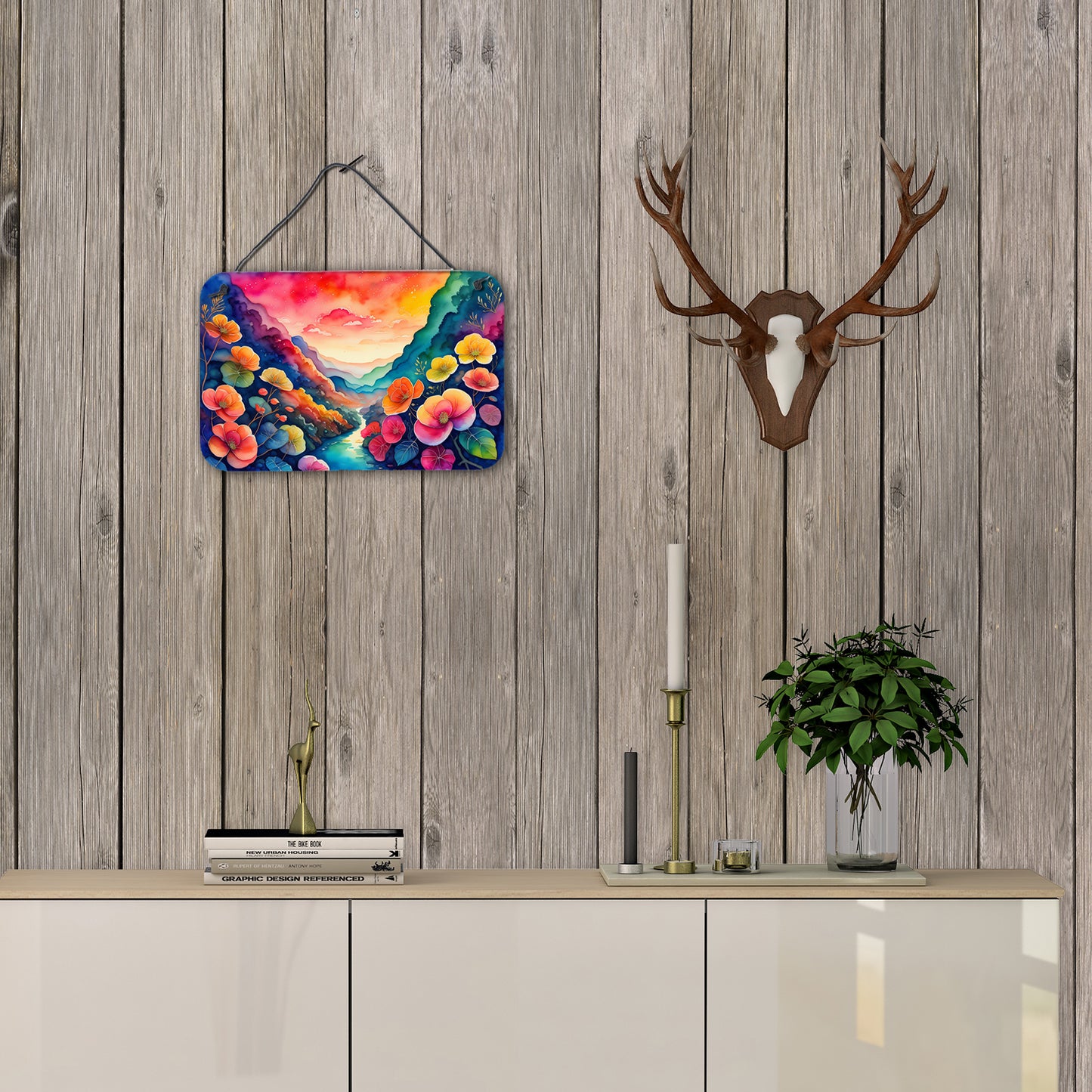 Begonias in Color Wall or Door Hanging Prints
