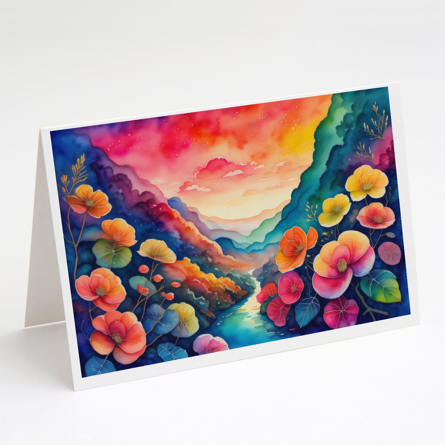 Buy this Begonias in Color Greeting Cards Pack of 8
