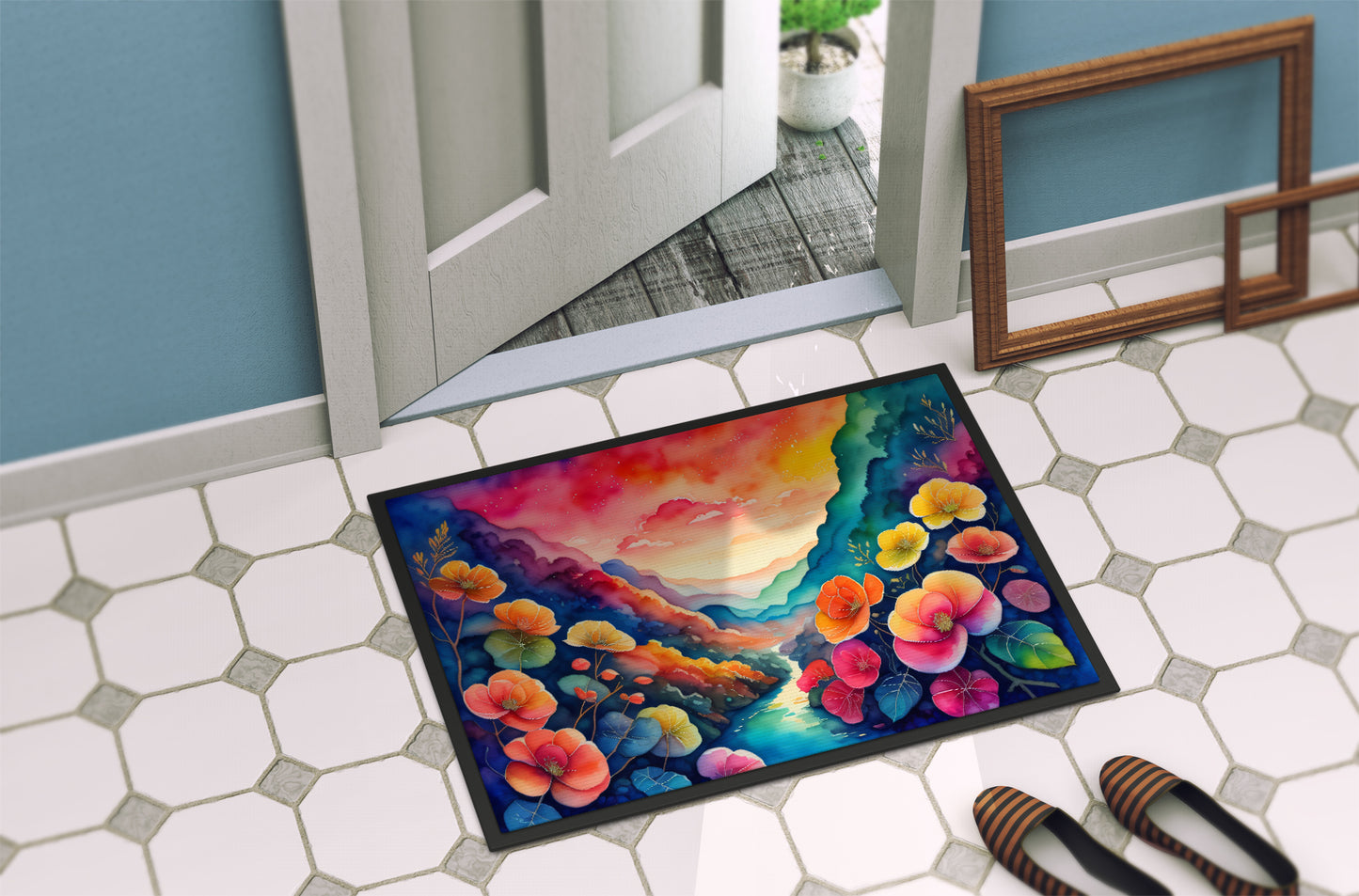 Begonias in Color Doormat