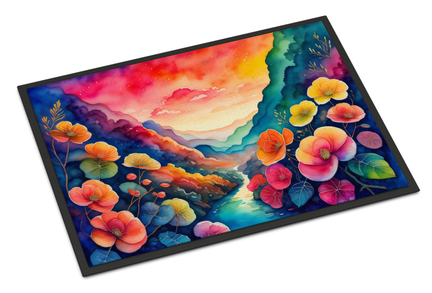 Buy this Begonias in Color Doormat