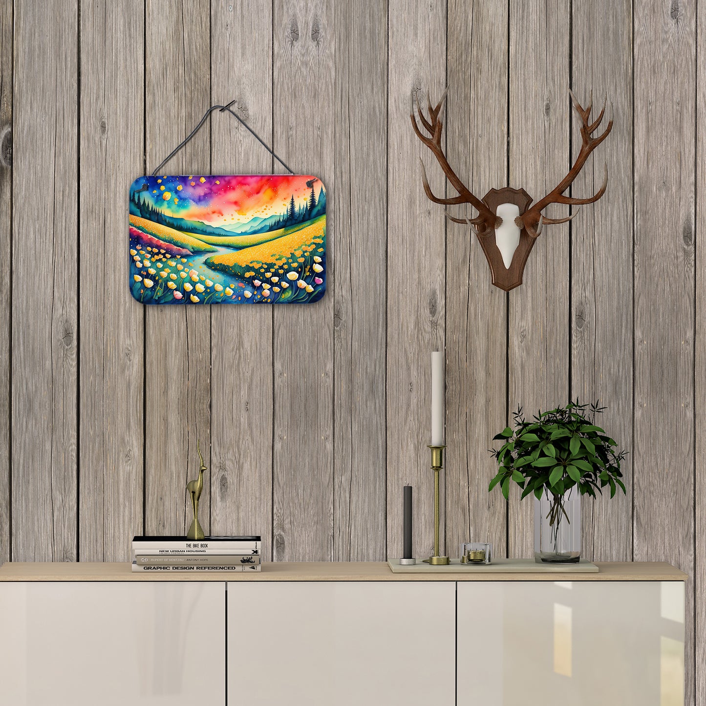 Buttercups in Color Wall or Door Hanging Prints