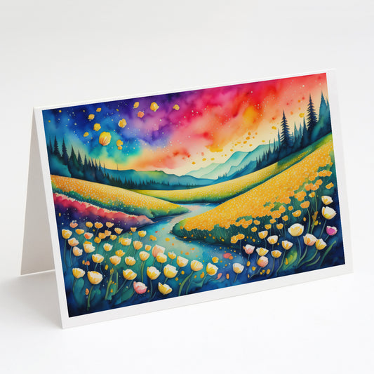 Buy this Buttercups in Color Greeting Cards Pack of 8