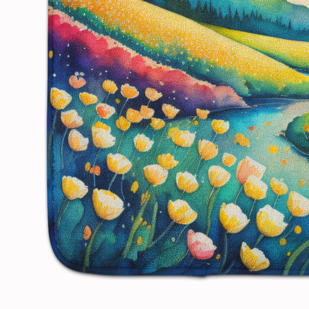 Buttercups in Color Memory Foam Kitchen Mat