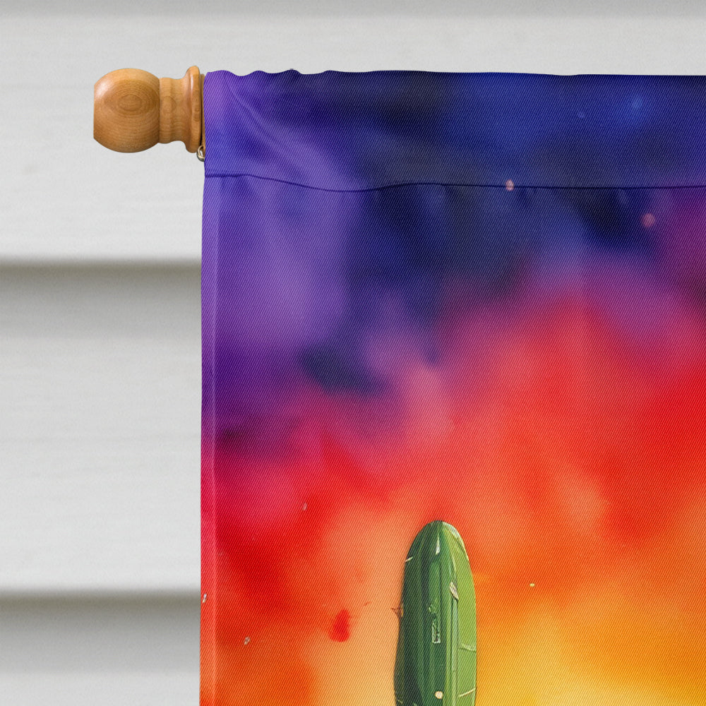 Cactus in Color House Flag