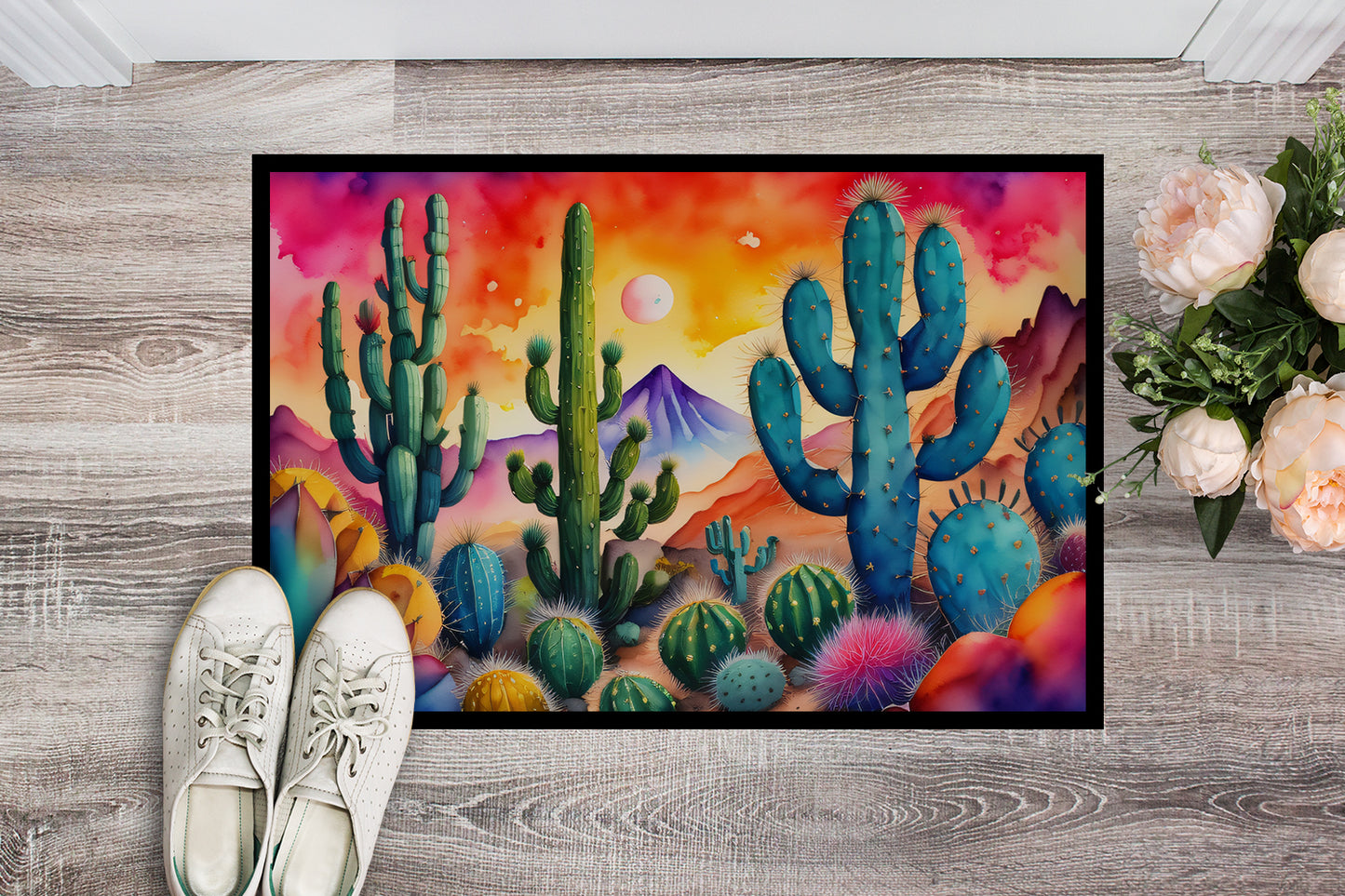 Cactus in Color Doormat