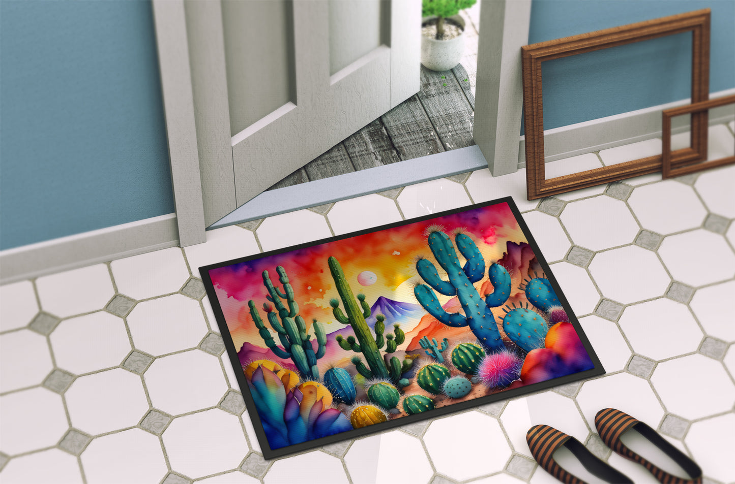 Cactus in Color Doormat