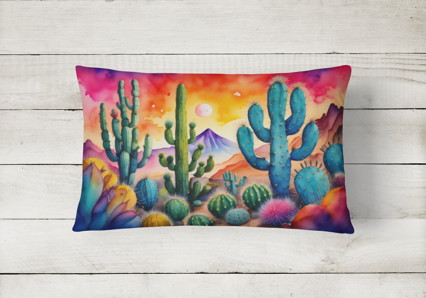 Cactus in Color Throw Pillow