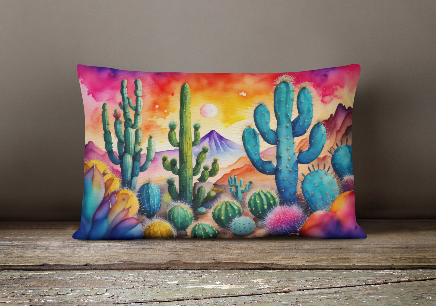 Cactus in Color Throw Pillow