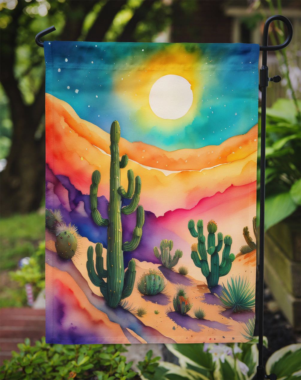 Cactus in Color Garden Flag