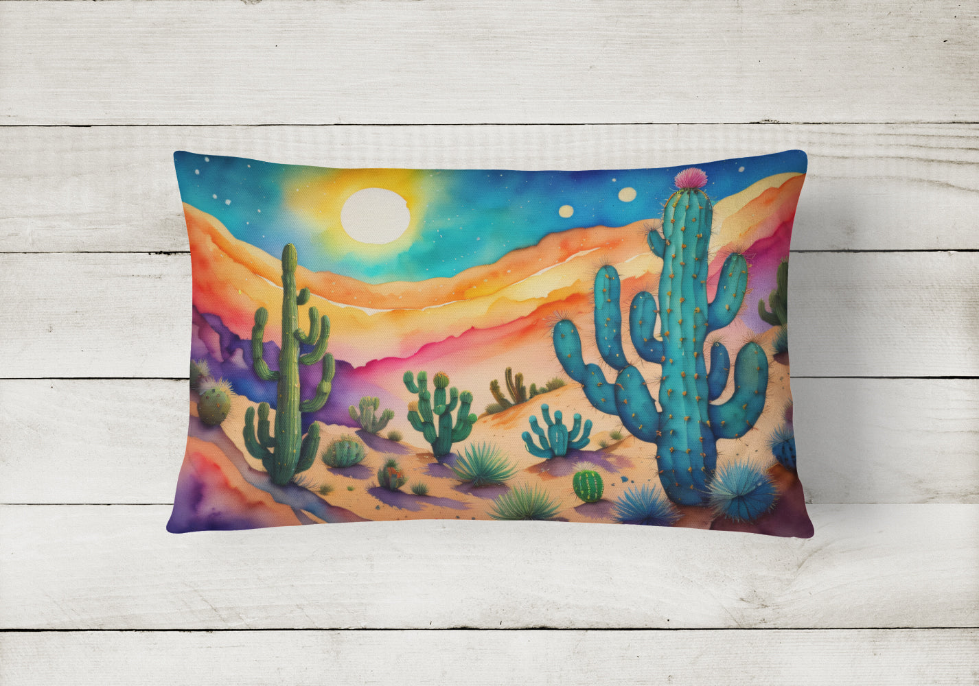 Cactus in Color Throw Pillow