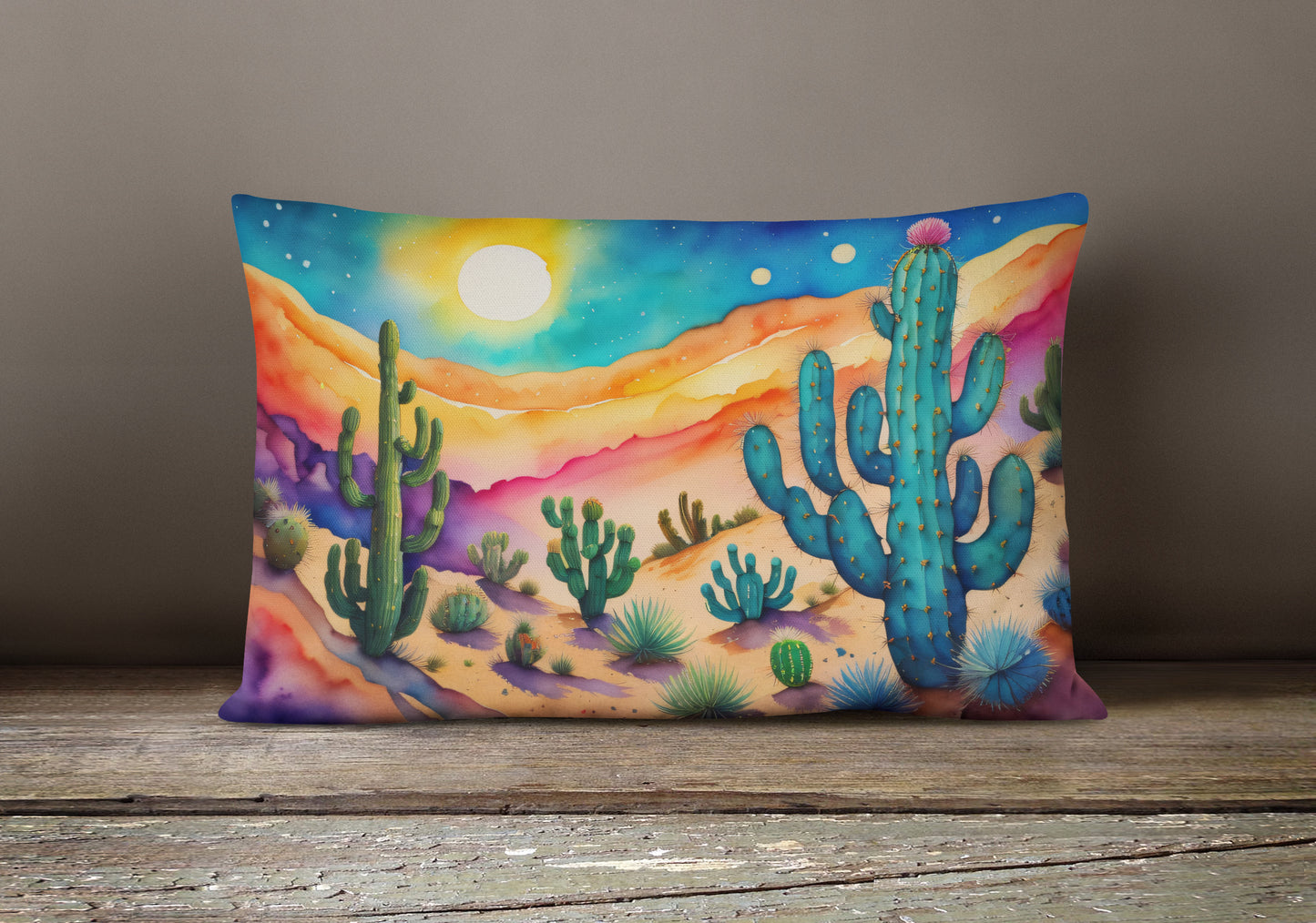 Cactus in Color Throw Pillow