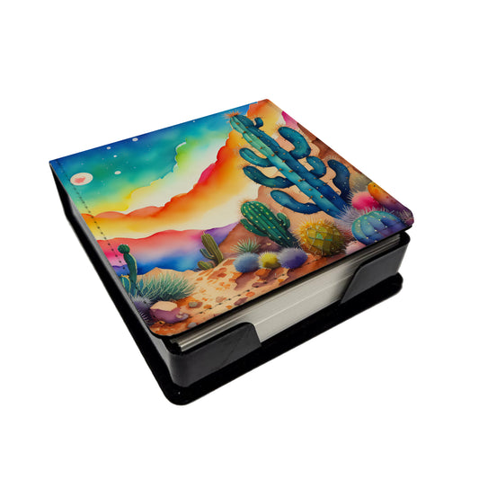 Buy this Cactus in Color PU Leather Note Paper Holder