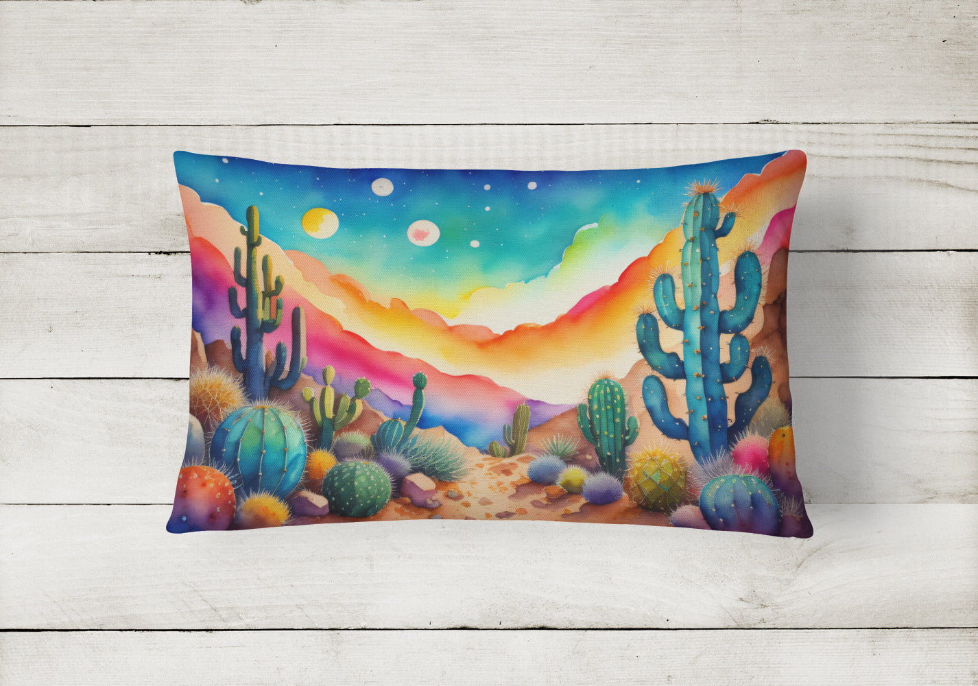 Cactus in Color Throw Pillow