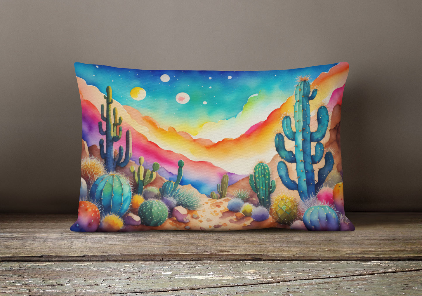 Cactus in Color Throw Pillow