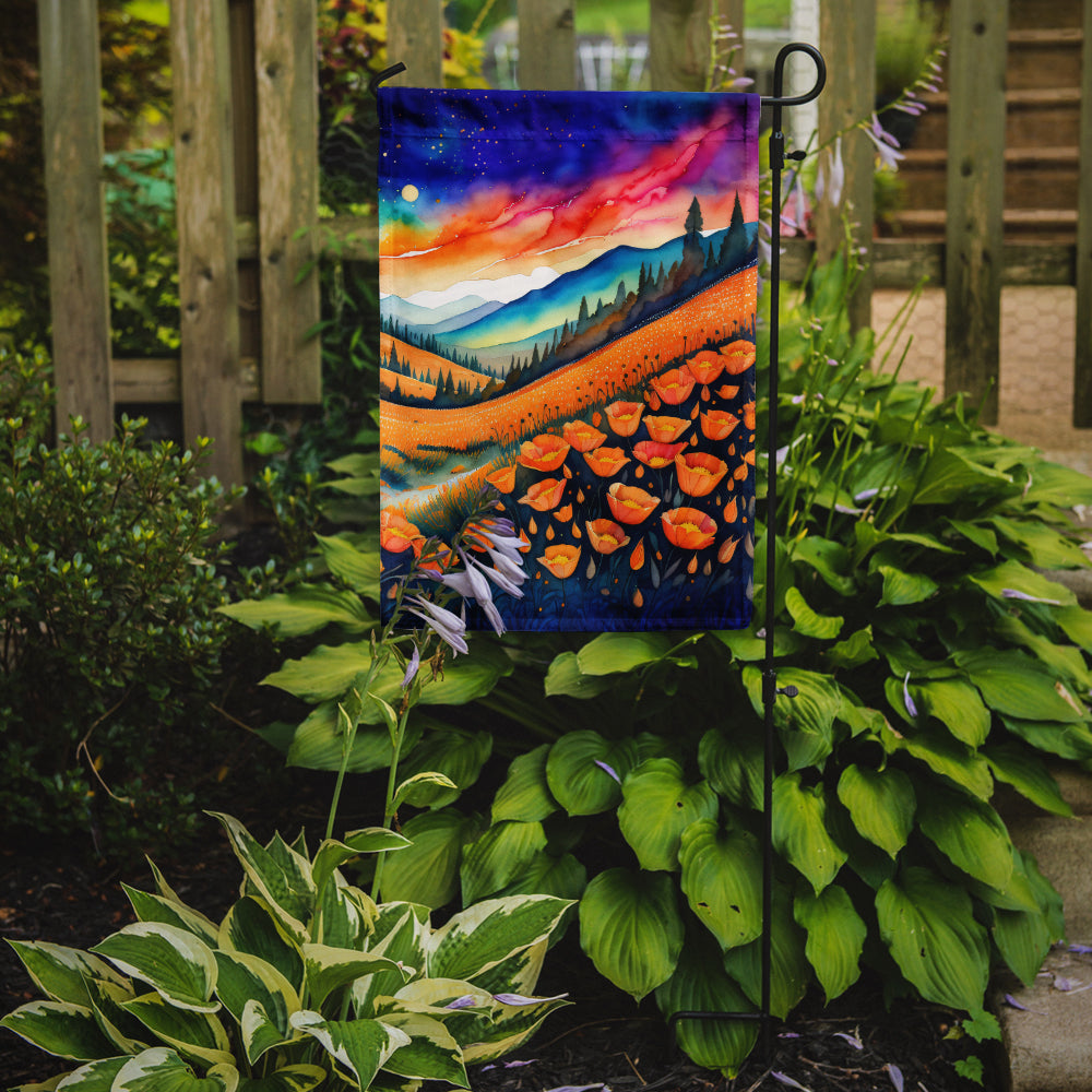 California Poppies in Color Garden Flag