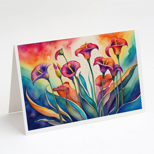 Buy this Calla Lilies in Color Greeting Cards Pack of 8