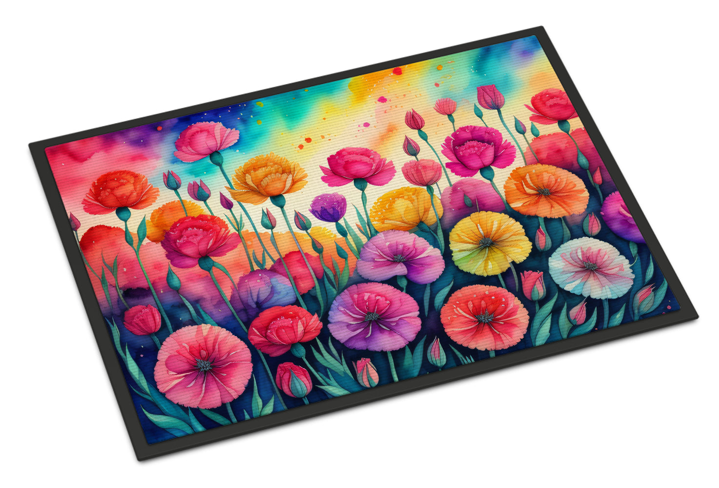 Buy this Carnations in Color Doormat