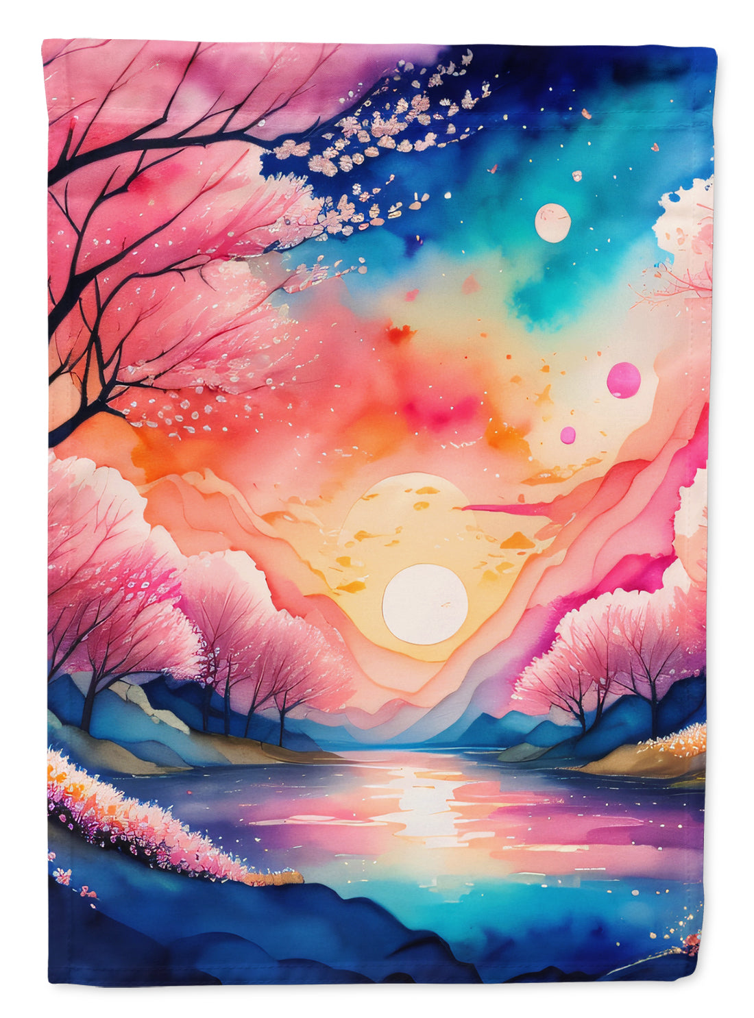 Buy this Cherry Blossom in Color House Flag
