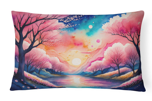 Buy this Cherry Blossom in Color Throw Pillow