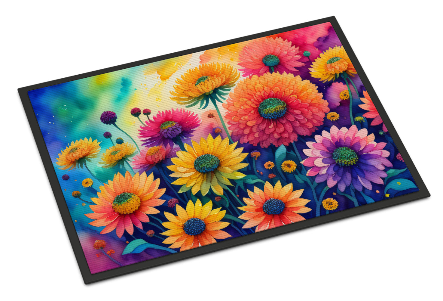 Buy this Chrysanthemums in Color Doormat