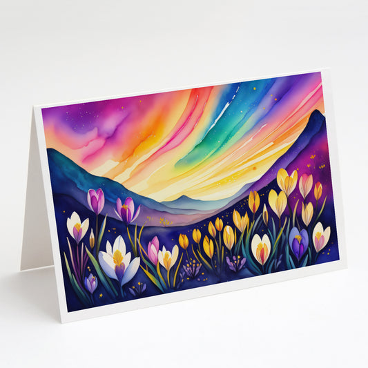 Buy this Crocus in Color Greeting Cards Pack of 8