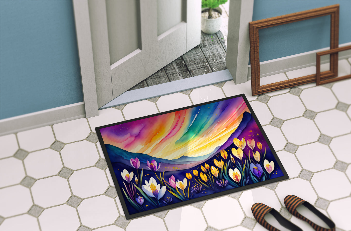 Crocus in Color Doormat