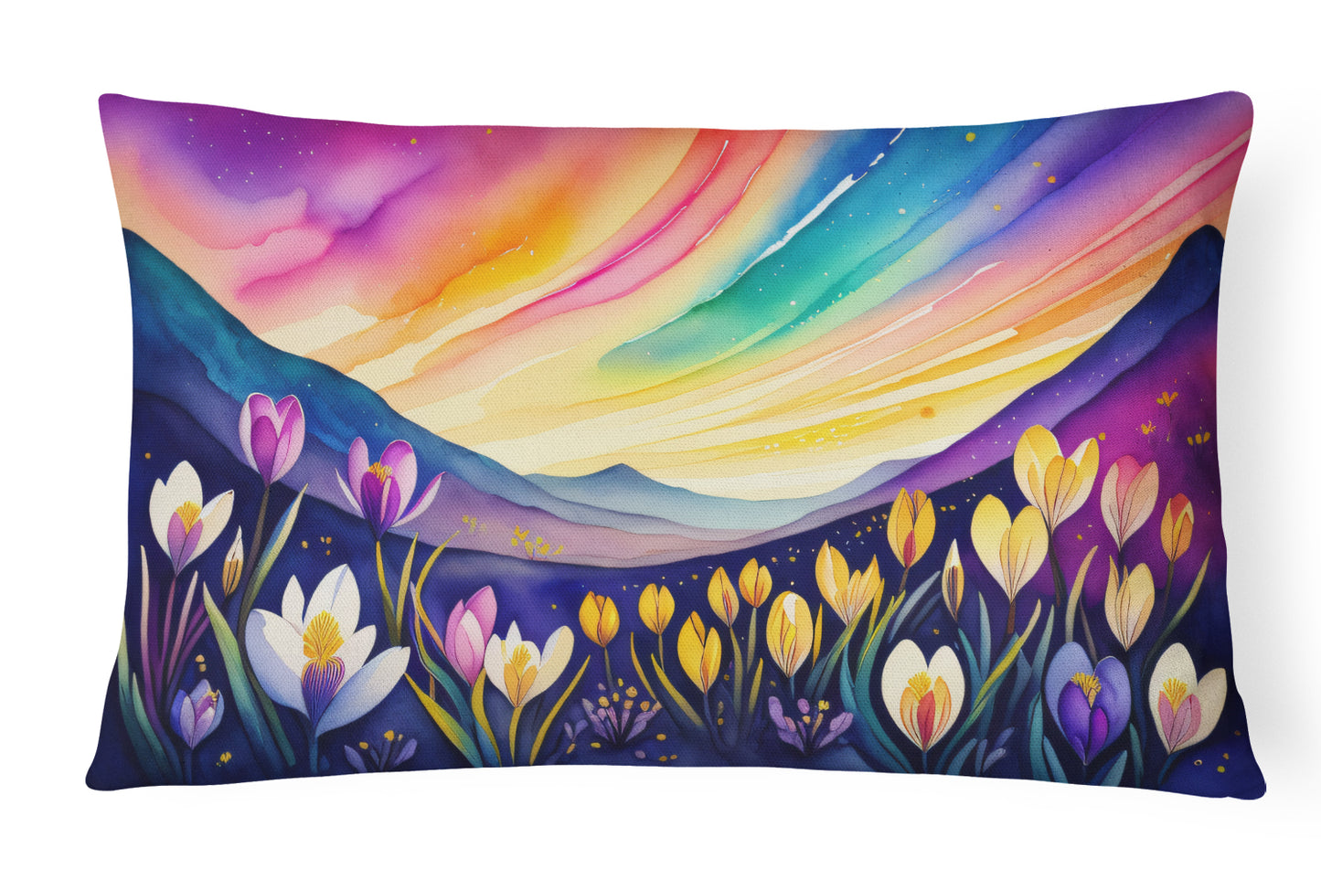 Buy this Crocus in Color Throw Pillow