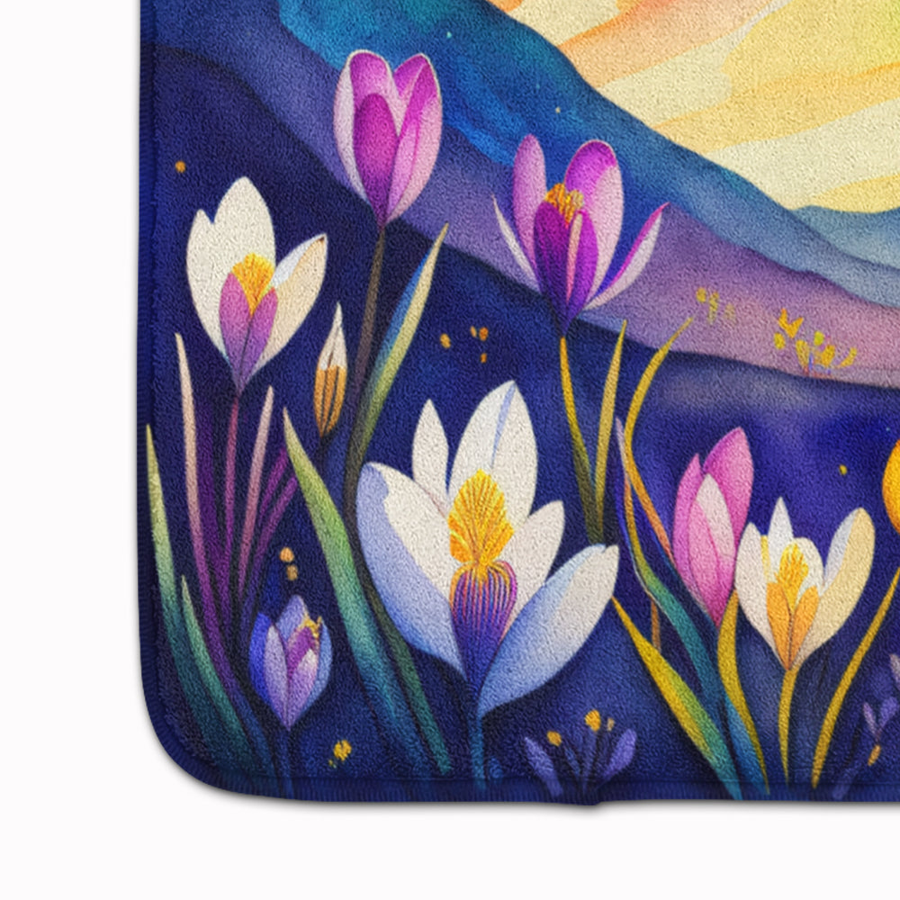 Crocus in Color Memory Foam Kitchen Mat