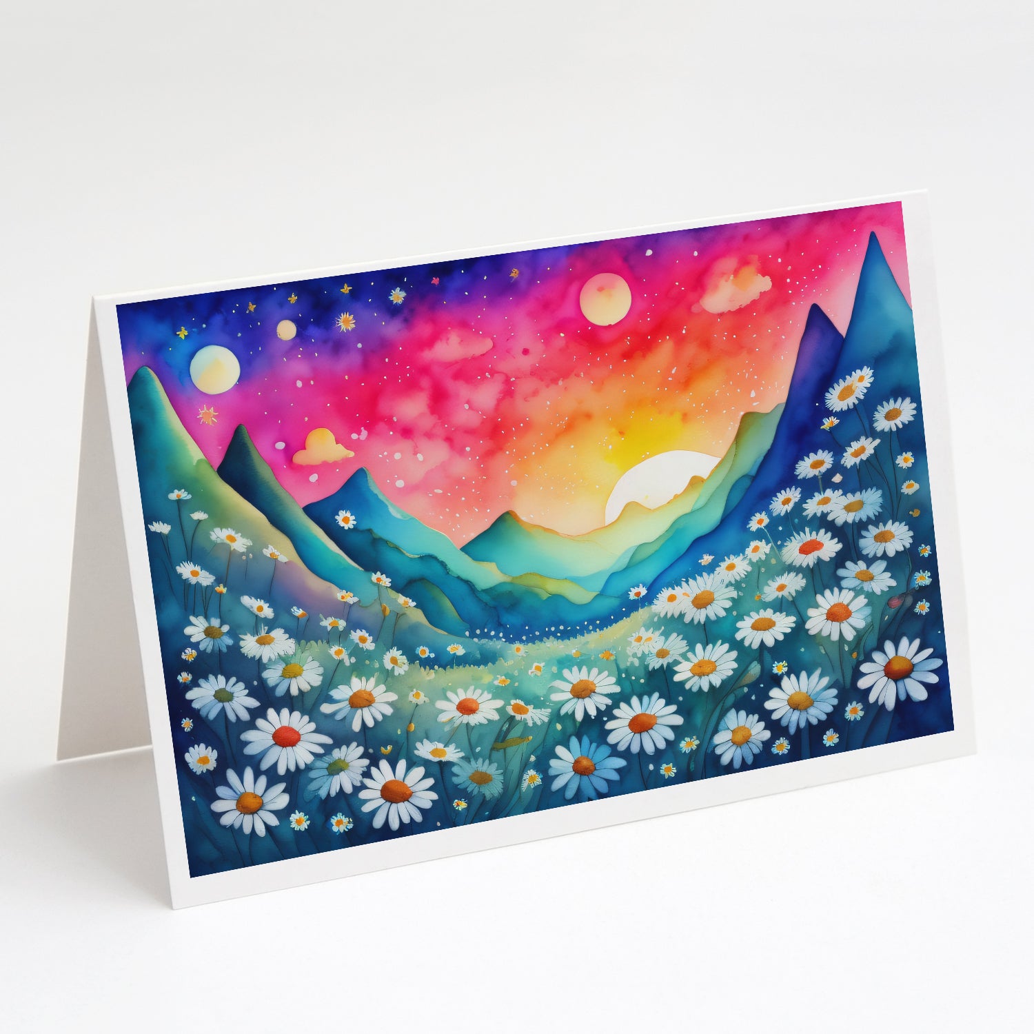 Buy this Daisies in Color Greeting Cards Pack of 8