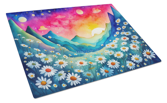 Buy this Daisies in Color Glass Cutting Board