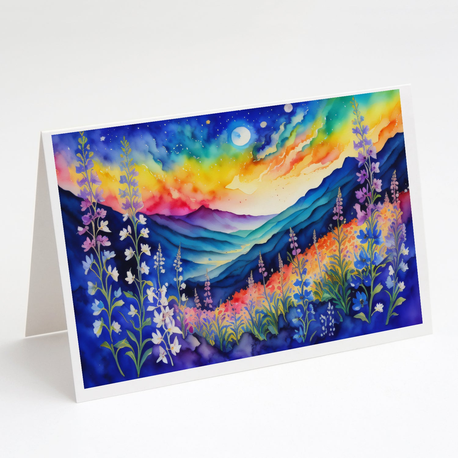 Buy this Delphinium in Color Greeting Cards Pack of 8
