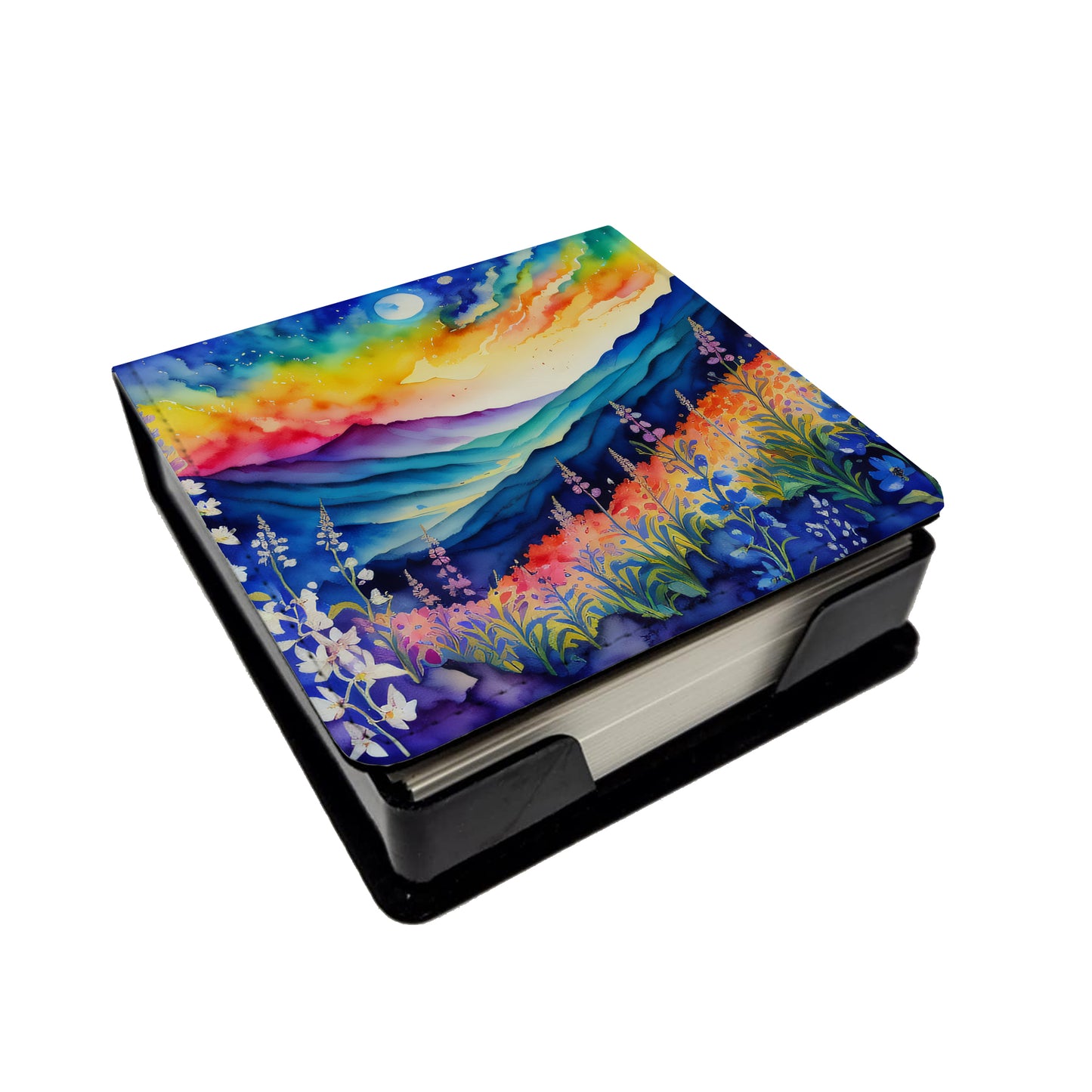 Buy this Delphinium in Color PU Leather Note Paper Holder