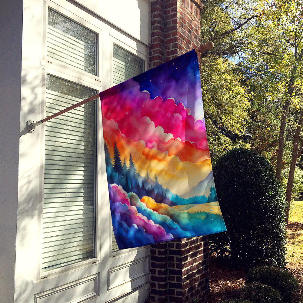 Dusty Miller in Color House Flag