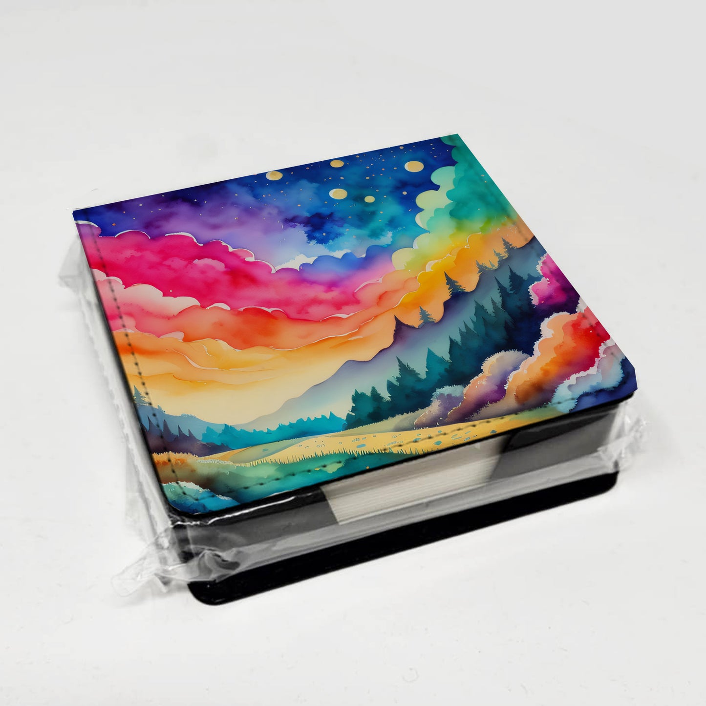 Dusty Miller in Color PU Leather Note Paper Holder