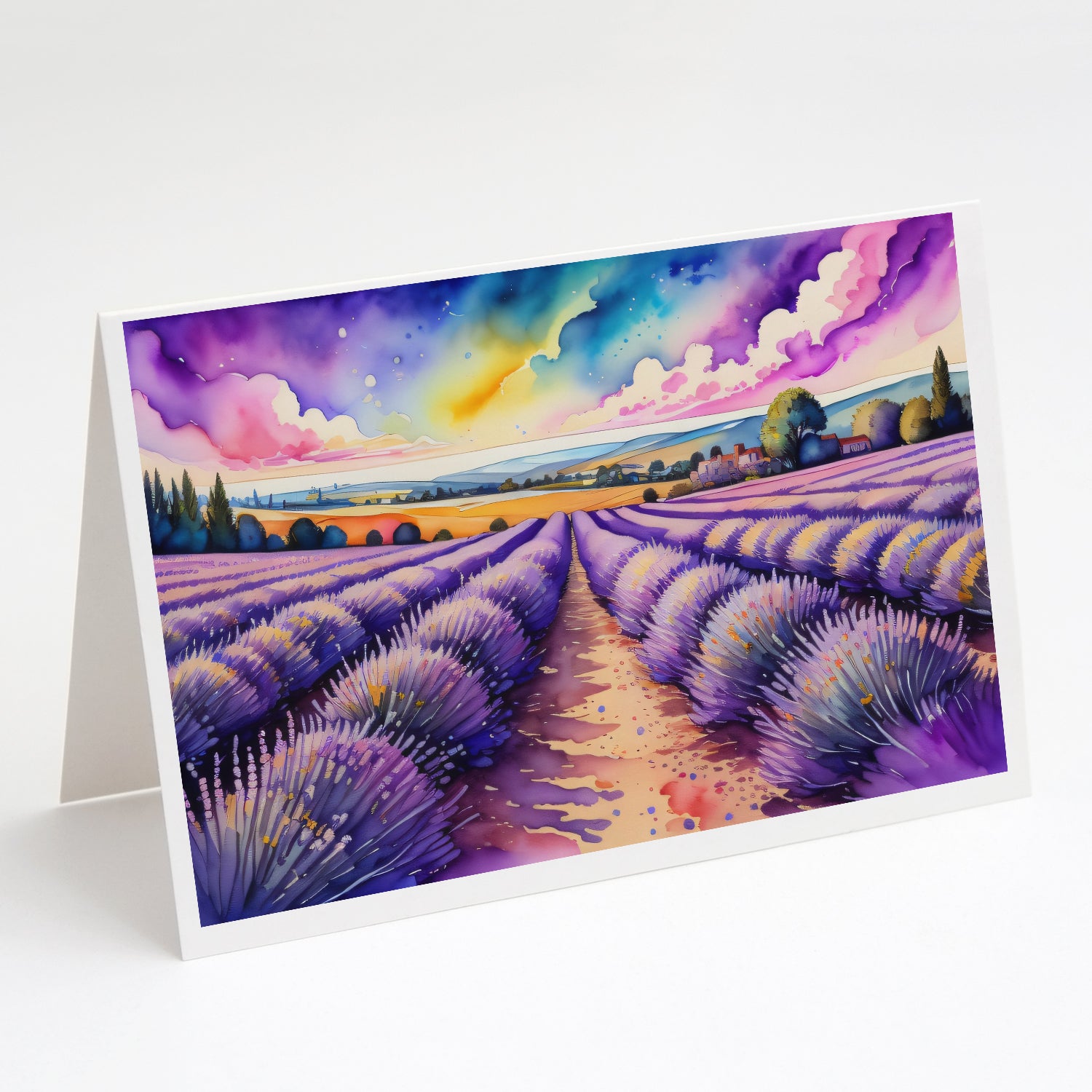 Buy this English Lavender in Color Greeting Cards Pack of 8