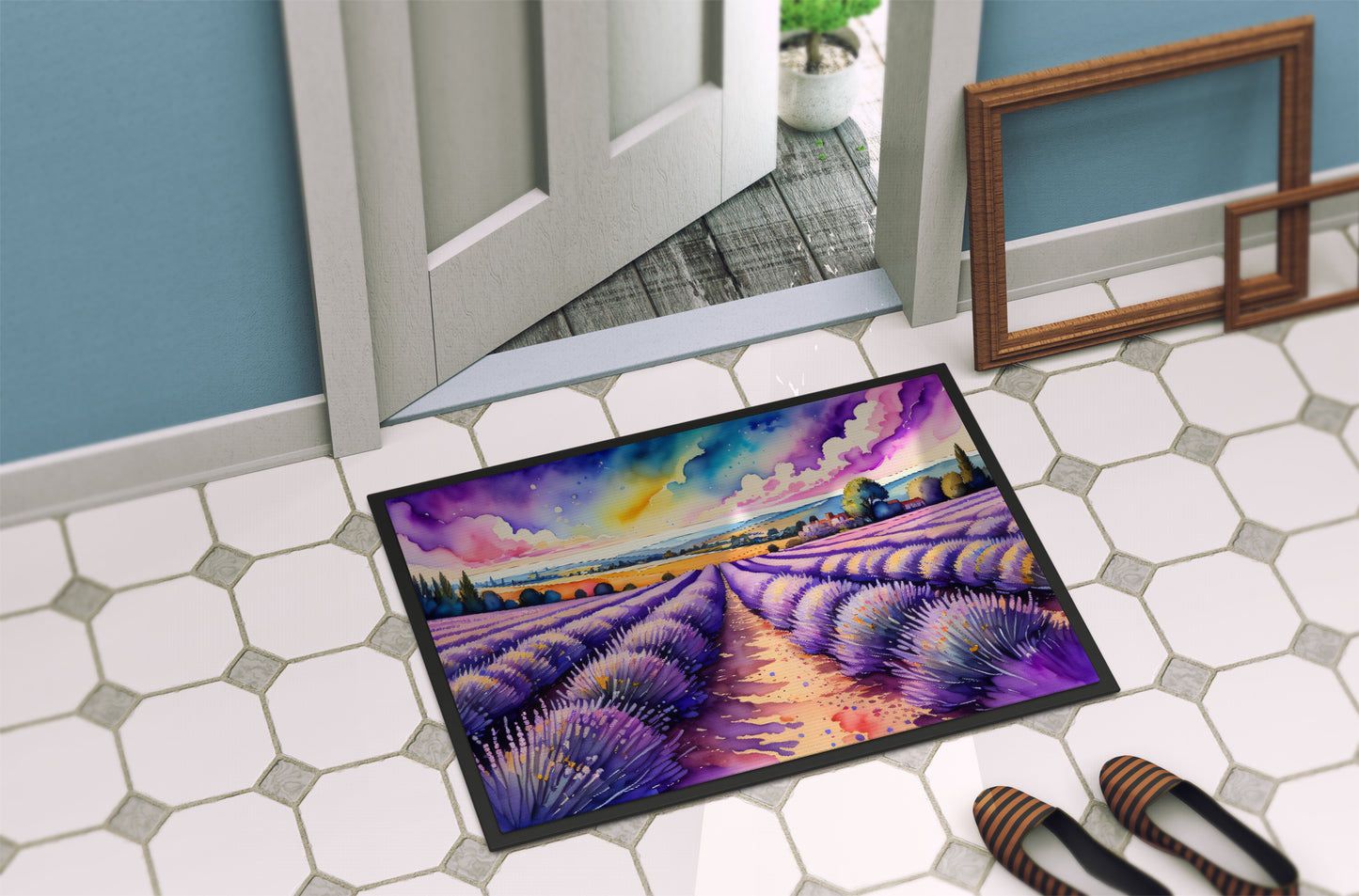 English Lavender in Color Doormat