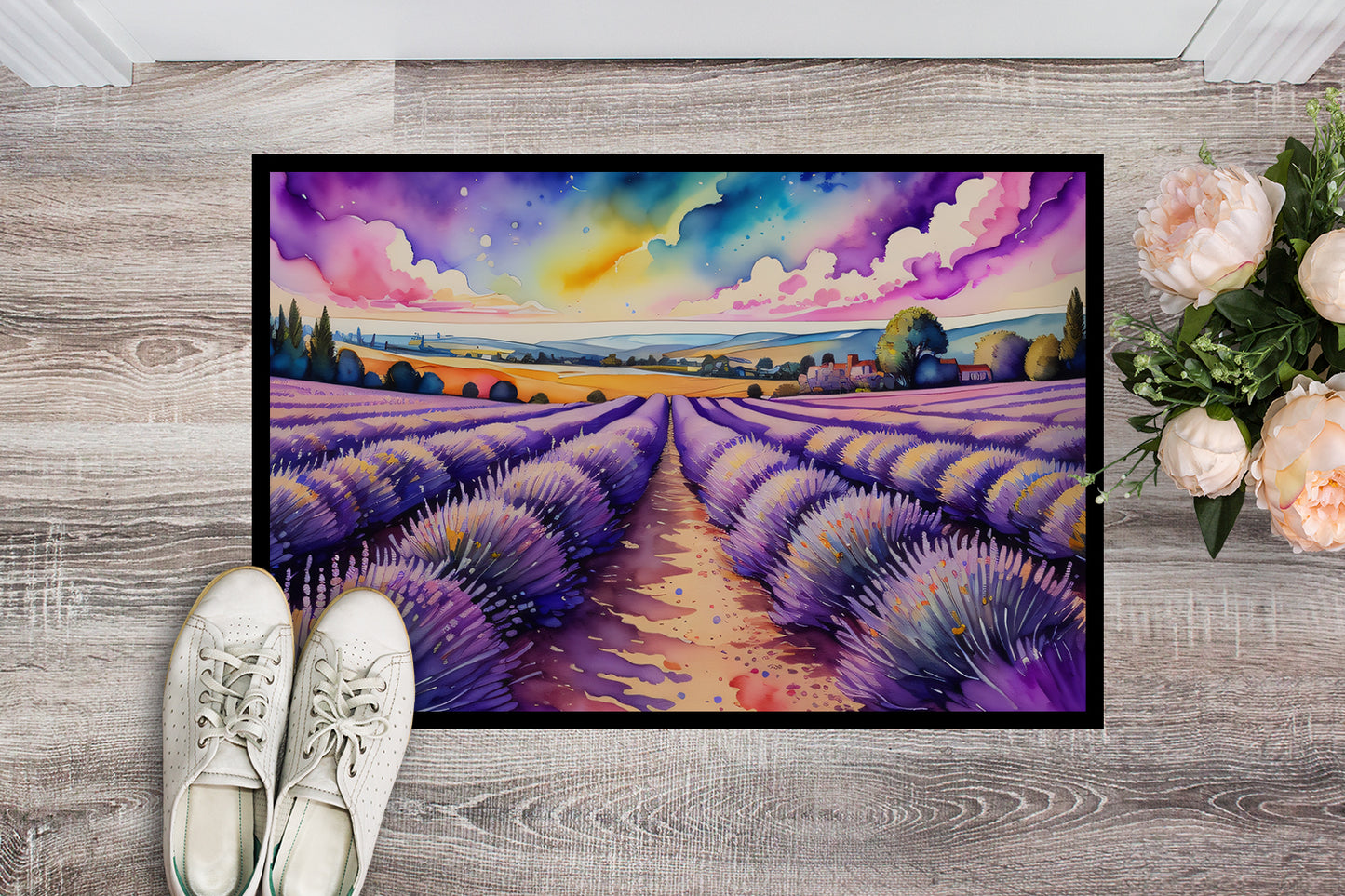 English Lavender in Color Doormat