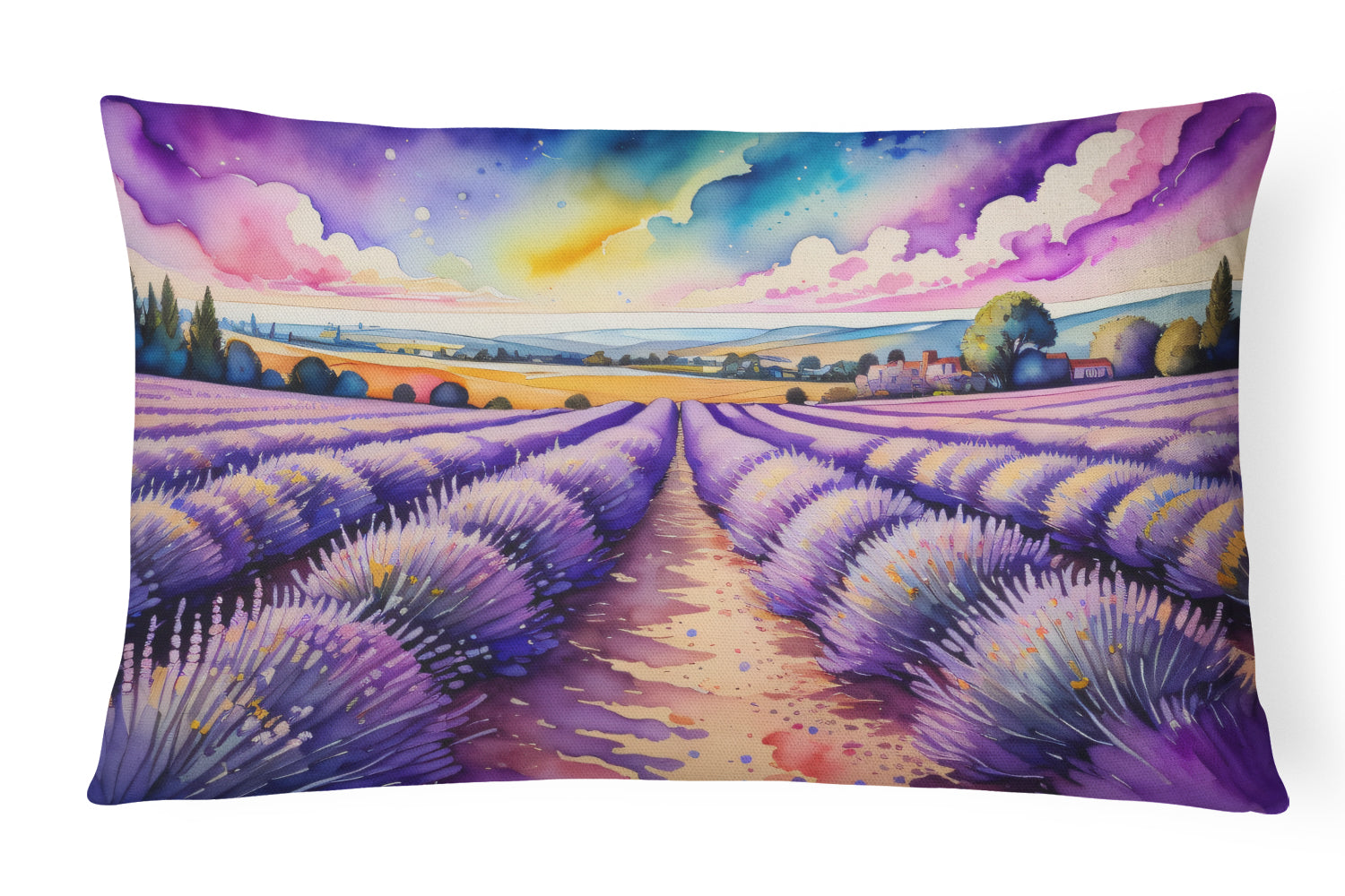 Buy this English Lavender in Color Throw Pillow