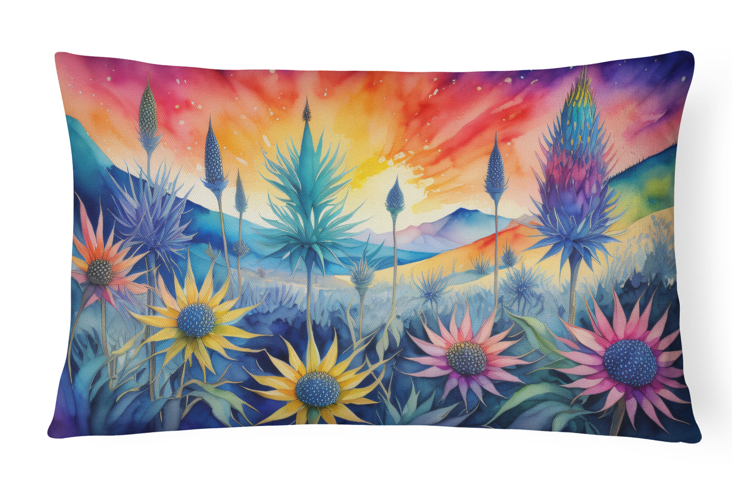 Buy this Eryngium in Color Throw Pillow