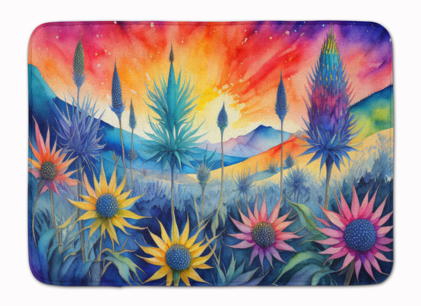Buy this Eryngium in Color Memory Foam Kitchen Mat