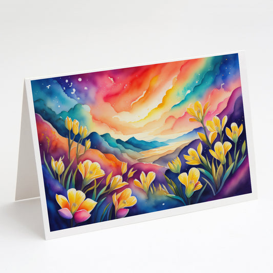 Buy this Freesia in Color Greeting Cards Pack of 8