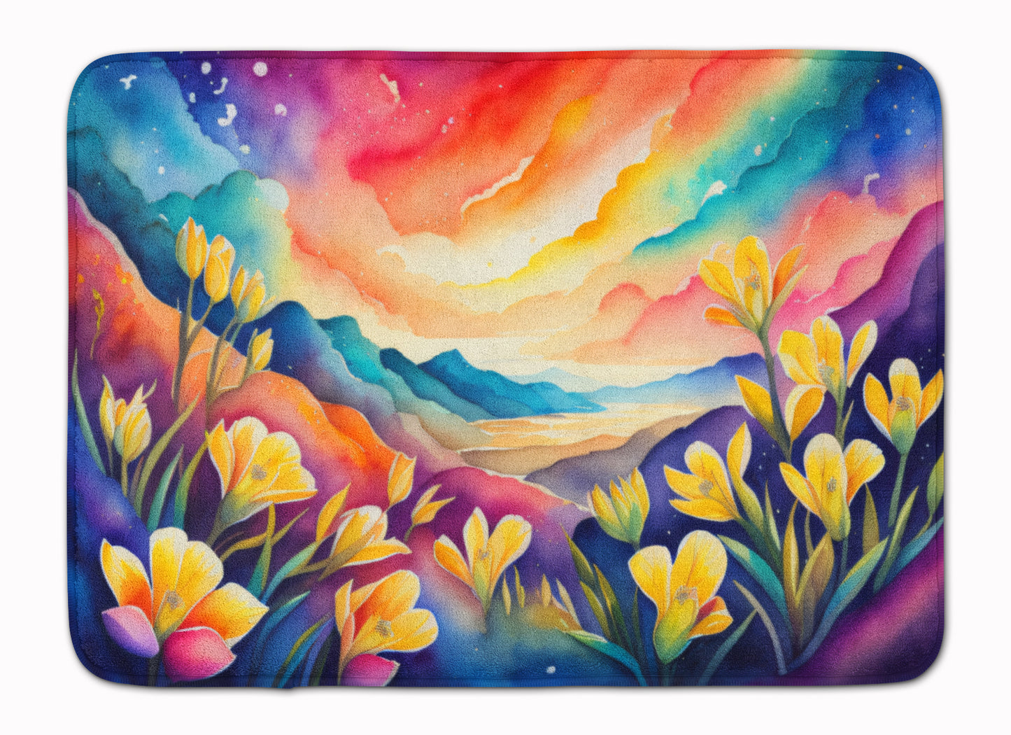 Buy this Freesia in Color Memory Foam Kitchen Mat