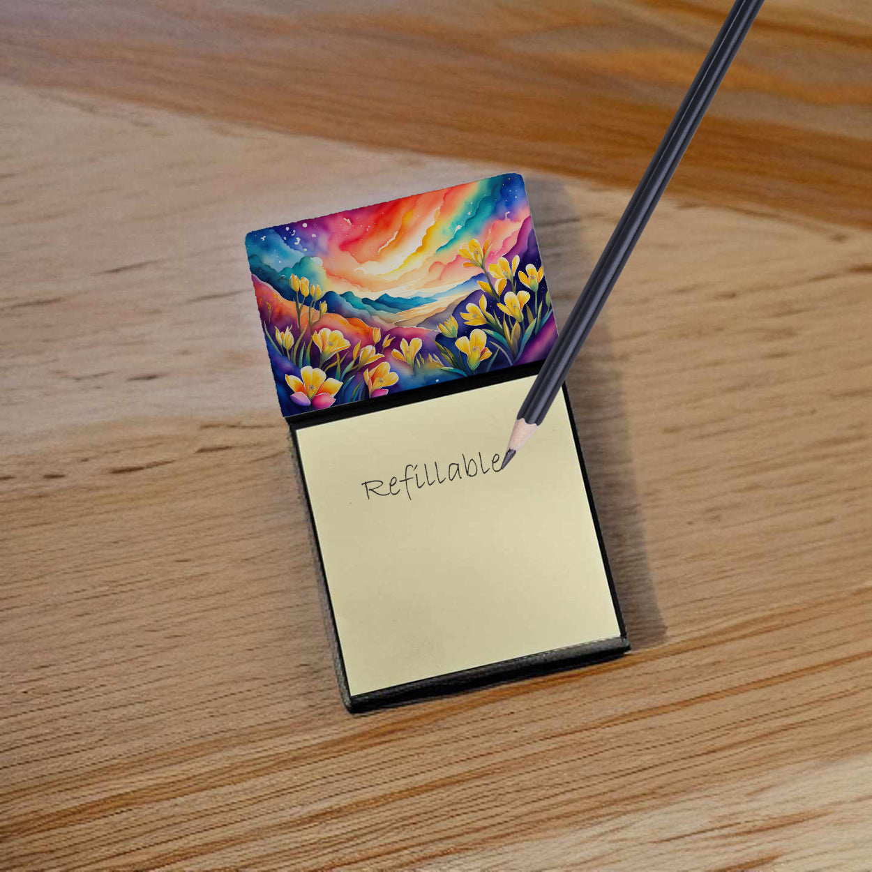 Freesia in Color Sticky Note Holder